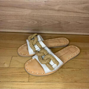Dolce Vita Desa Sandals in Ivory Leather - Size 9